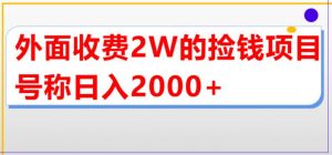 外面收费2w的直播买货捡钱项目,号称单场直播撸2000+【详细玩法教程】-学习资源库