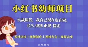 单天200-700的小红书幼师项目(虚拟),长久稳定正规好操作!-学习资源库