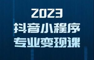 2023年抖音小程序变现保姆级教程,0粉丝新号,无需实名,3天起号,第1条视频就有收入-学习资源库