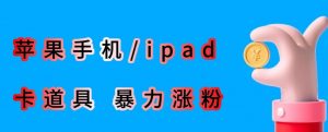 最新利用苹果手机/ipad的ios系统,卡道具搬短视频,百分百过原创-学习资源库