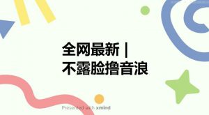 全网最新不露脸撸音浪,跑通自动化成交闭环,实现出单+收徒收益最大化【揭秘】-学习资源库