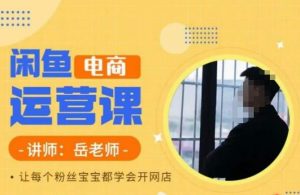 岳老师·闲鱼电商运营课，让每个粉丝宝宝都学会开网店-学习资源库