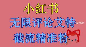 小红书无限评论艾特截流精准粉（软件+教程）-学习资源库
