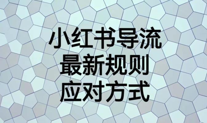 小红书导流最新规则应对方式【揭秘】-学习资源库