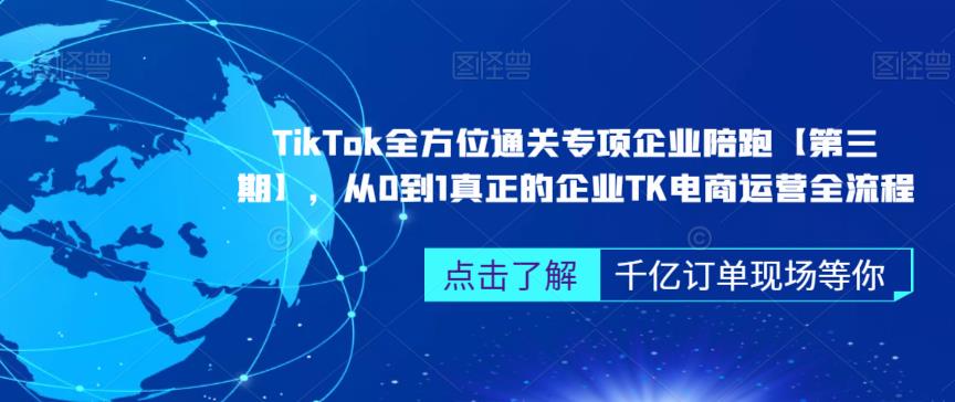 ‎TikTok全方位通关专项企业陪跑【第三期】，从0到1真正的企业TK电商运营全流程-学习资源库
