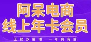 阿呆电商线上年会员，阿呆电商干货分享（更新中）-学习资源库
