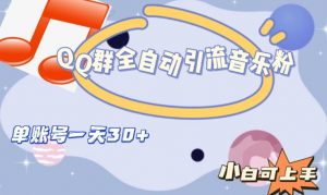 QQ群全自动引流音乐粉，单账号一天轻松引流30+-学习资源库