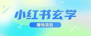 小红书玄学项目,直接上手操作,日入500【揭秘】-学习资源库