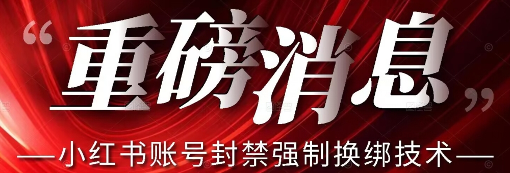 【最新】小红书账号封禁强制换绑技术可日赚300-学习资源库