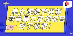 价值3980的男粉暴力引流变现项目,一部手机简单操作,新手小白轻松上手,每日收益500+【揭秘】-学习资源库