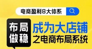 八大体系布局篇·布局做稳,成为大店的电商布局线上课-学习资源库