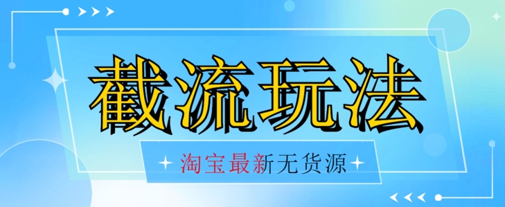 首发价值2980最新淘宝无货源不开车自然流超低成本截流玩法日入300+【揭秘】-学习资源库