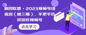 狼团联盟·2023视频号训练营(第三期),手把手带你玩转视频号-学习资源库