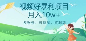 视频号暴利项目，多账号，可复制，红利期，月入10w+【揭秘】-学习资源库