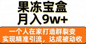 果冻宝盒,一个人在家打造群裂变,实现精准引流,达成被动收入,月入9w+-学习资源库