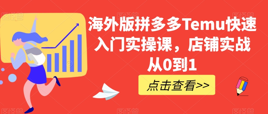 海外版拼多多Temu快速入门实操课，店铺实战从0到1-学习资源库