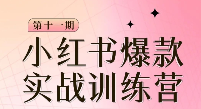 小红书博主爆款训练营第11期，手把手教你从0-1做小红书，从定位到起号到变现-学习资源库