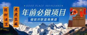 年前必做项目,磁吸对联蓝海赛道,傻瓜式操作复制粘贴纯搬运,一部手机即可完成-学习资源库