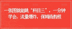 一张图就能跳“科目三”,一分钟学会,流量爆炸,保姆级教程【揭秘】-学习资源库