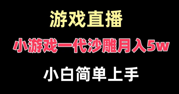 玩小游戏一代沙雕月入5w，爆裂变现，快速拿结果，高级保姆式教学【揭秘】-学习资源库