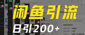外面收费6980闲鱼引流法,日引200+创业粉,每天稳定2000+收益,保姆级教程(适合居家创业)-学习资源库