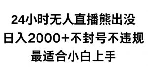 快手24小时无人直播熊出没,不封直播间,不违规,日入2000+,最适合小白上手,保姆式教学【揭秘】-学习资源库