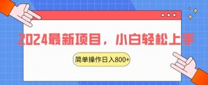 2024最新项目,红娘项目,简单操作轻松日入800+【揭秘】-学习资源库