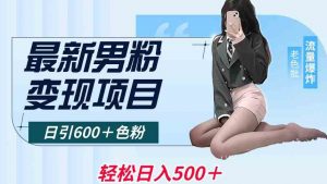 最新男粉变现项目,日引600+色粉,全平台通用,轻松日入500+【揭秘】-学习资源库