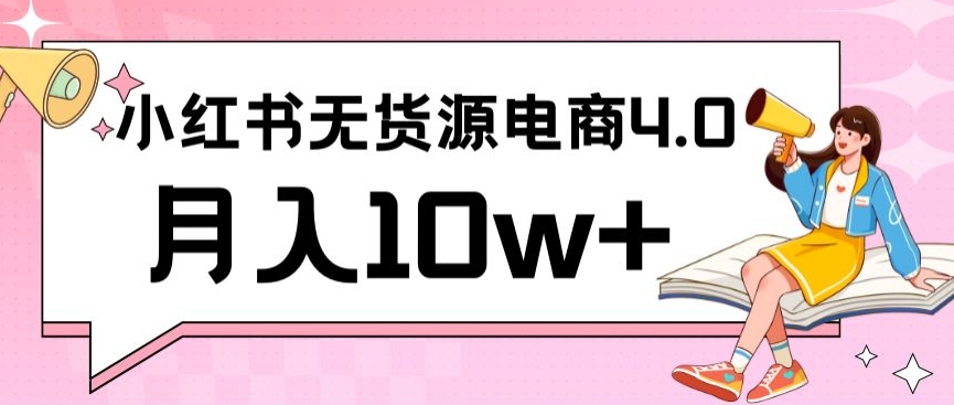 小红书新电商实战，无货源实操从0到1月入10w+联合抖音放大收益【揭秘】-学习资源库