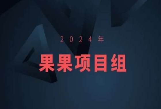 2024年果果项目组项目合集-果果最新项目-学习资源库