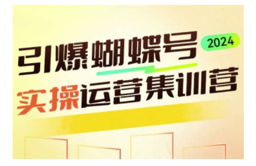 引爆蝴蝶号实操运营，助力你深度掌握蝴蝶号运营，实现高效实操，开启流量变现之路-学习资源库